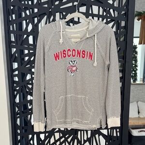 Blue 84 Striped Wisconsin Hoodie